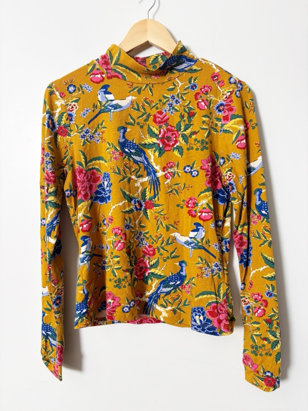 NWOT Anthropologie Maeve Mock Neck Floral Top